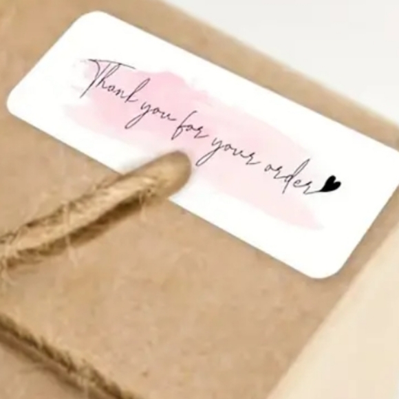 500Labels/roll, "Thank You For Your Order"Stickers, Decorative Sealing … - Picture 2 of 3